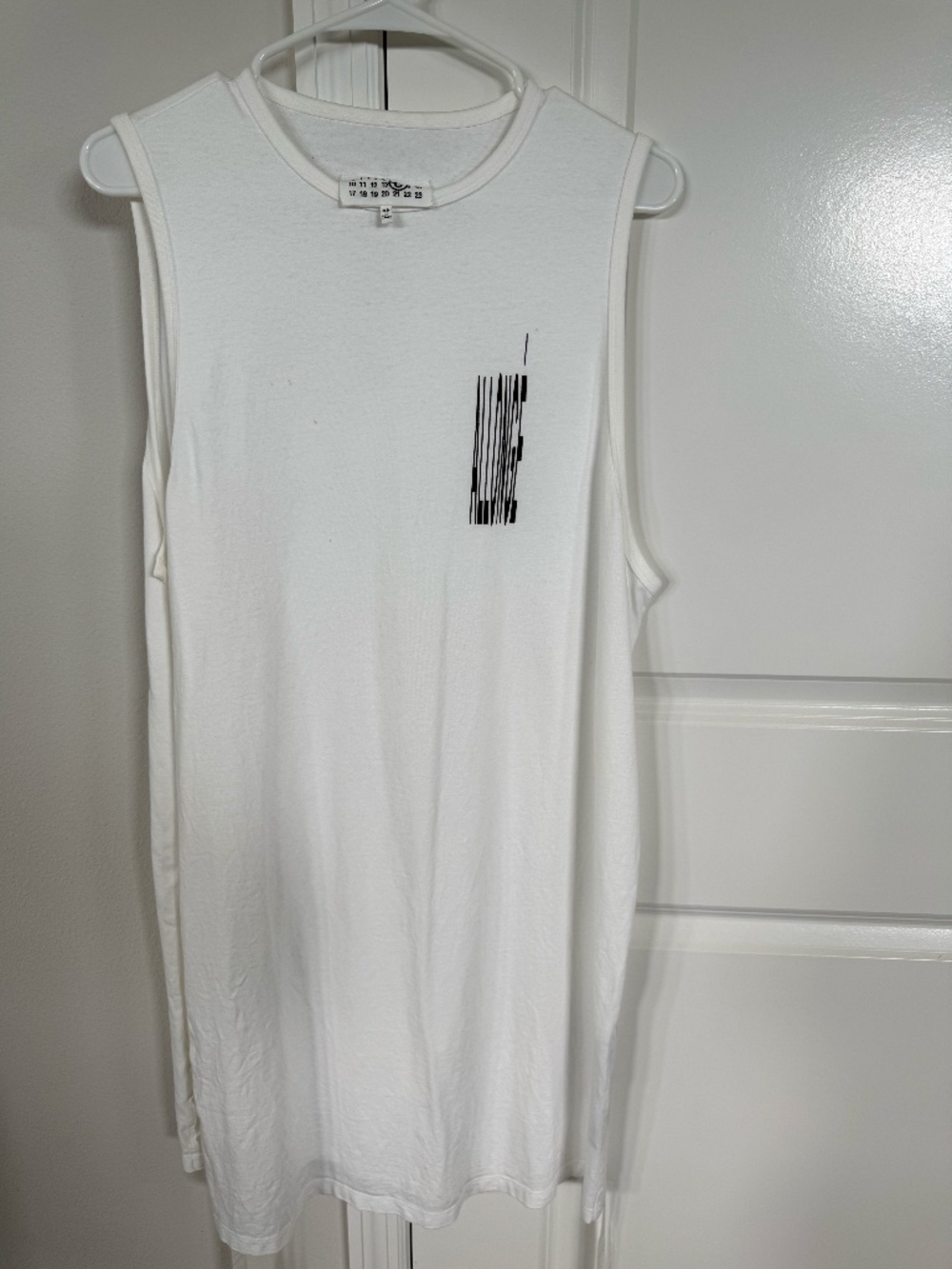 MM6 Maison Margiela White Sleeveless Top — Size 6